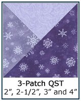 3-Patch Quarter Square Triangle quilt block