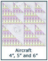 Aircraft quilt block tutorial