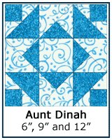 Aunt Dinah quilt block tutorial