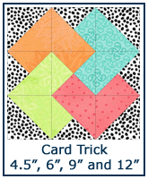 Card Trick quilt block tutorial