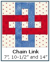 Chain Link quilt block tutorial