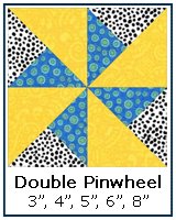 Double Pinwheel quilt block tutorial
