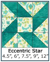 Eccentric Star quilt block tutorial