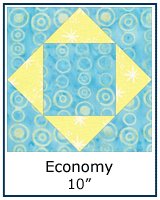 Economy quilt block tutorial - 10inch block