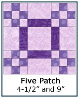 Five Patch quilt block tutorial