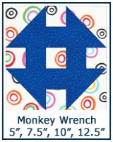 Monkey Wrench quilt block tutorial