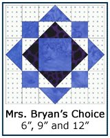 Mrs. Bryan's Choice quilt block tutorial
