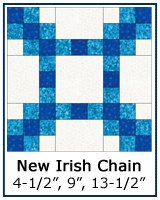 New Irish Chain quilt block