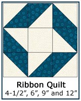 The Ribbon Quilt block