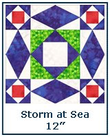 Storm at Sea quilt block