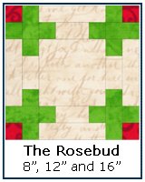 Click here for the Rosebud quilt block tutorial