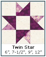 Twin Star quilt block tutorial
