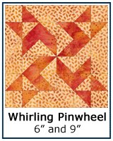 Whirling Pinwheel quilt block