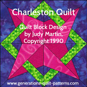 Nell's Star quilt block pattern