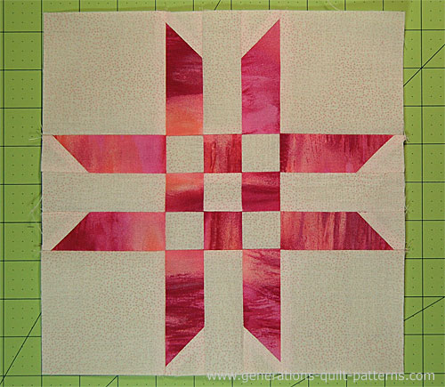 Ribbon Star Quilt Block Pattern: 9