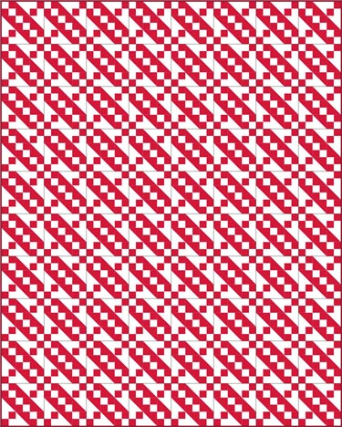 Twirling Four-Patch Wall Quilt & Pillow