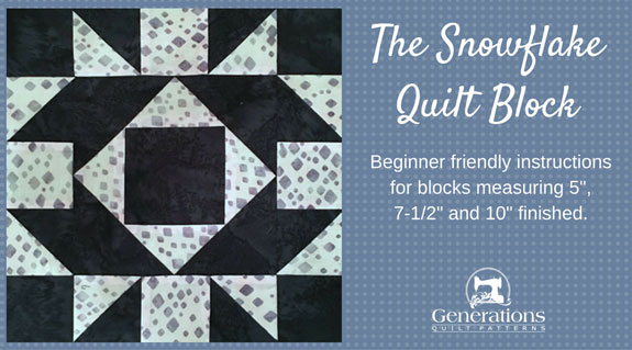 Snowflake Quilt Block Pattern: 5