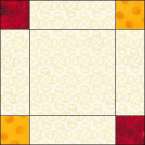 Woven Irish Chain quilt block 3