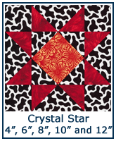 Crystal Star quilt block tutorial