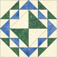 Corn and Beans quilt bloc design