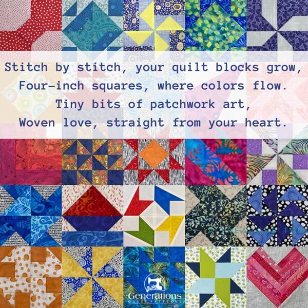 4 inch quilt block patterns poem