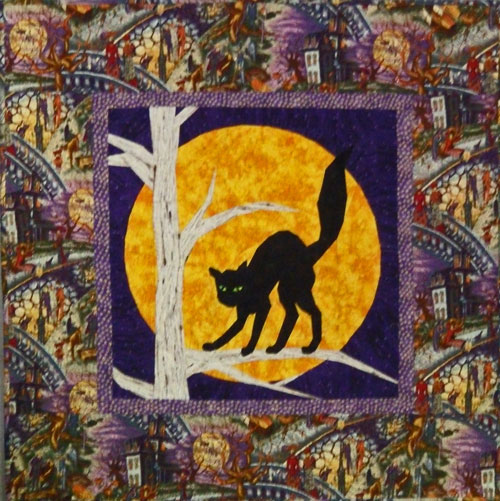 Halloween Cat Quilt Halloween Cat quilt