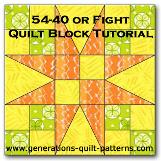 54 40 Or Fight Quilt Block Tutorial