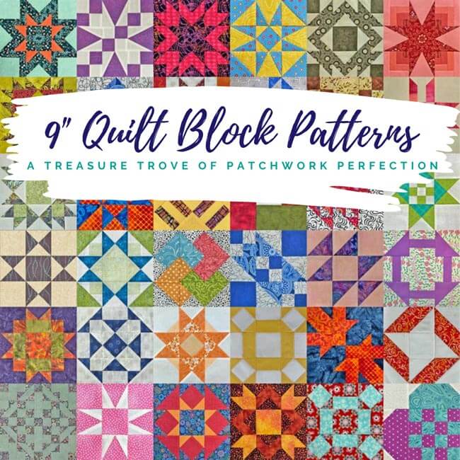 Our collection of tutorials for 9 inch quilt blocks