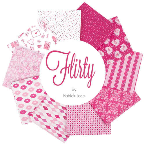 Happy Valentine Quilt Top Fabric Pink Panel by Moda 13.75" x 19.75" plus 1" seam 
