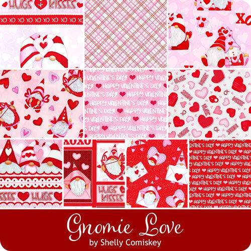 Gnomie Love by Shelly Comiskey for Henry Glass Fabrics