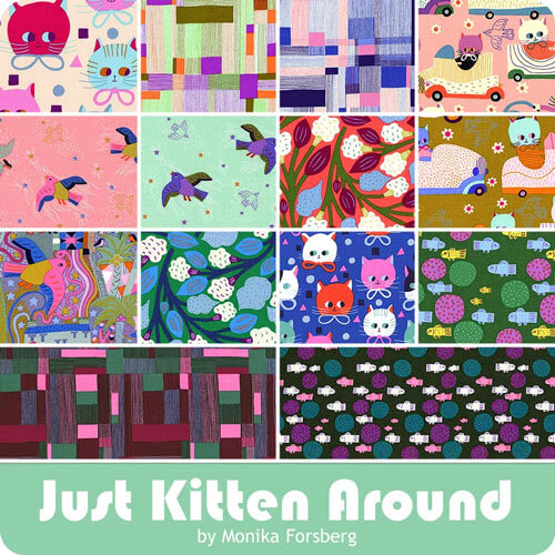 Just Kitten Around by Monika Forsberg for Free Spirit Fabrics