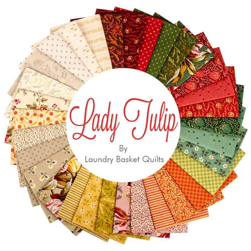 Lady Tulip by Laundry Basket Quilts for Andover Fabrics