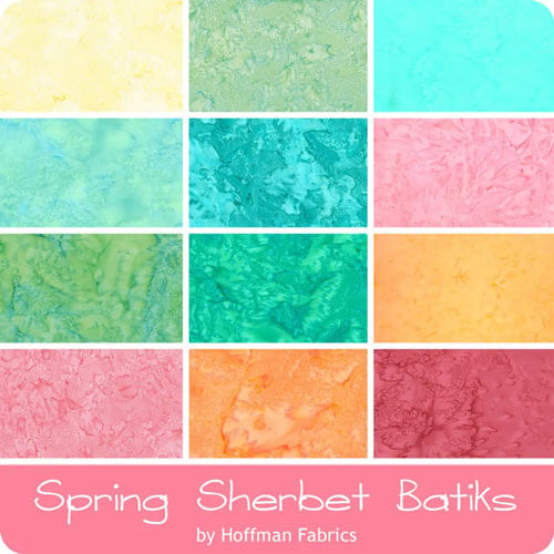 Spring Sherbet Batiks by Hoffman Fabrics