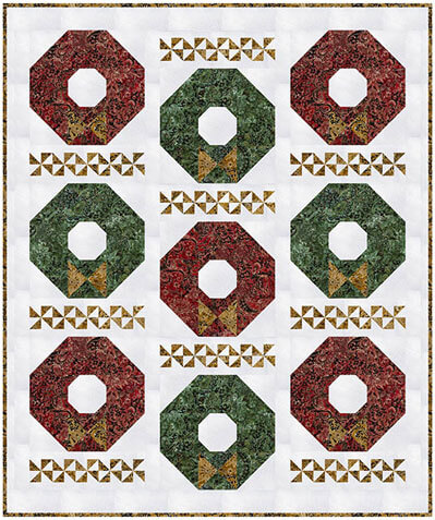 Complimentary Download for Lustrous Wreaths, 55” x 66”