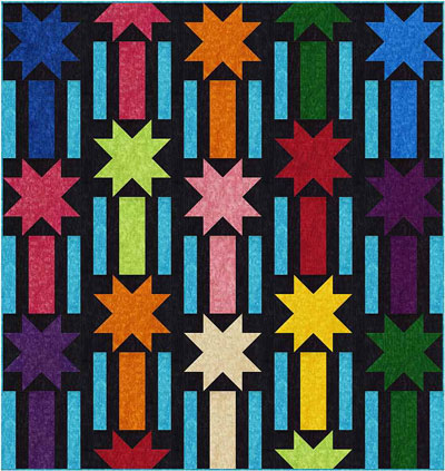 Complimentary Download for Rising Stars by Denniele Bohannon, 68&#189;” x 72”