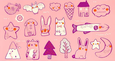 Birthday Toys Quilt Panel, 23” x 42”,  available in Teal, Cotton Candy and Buttercream