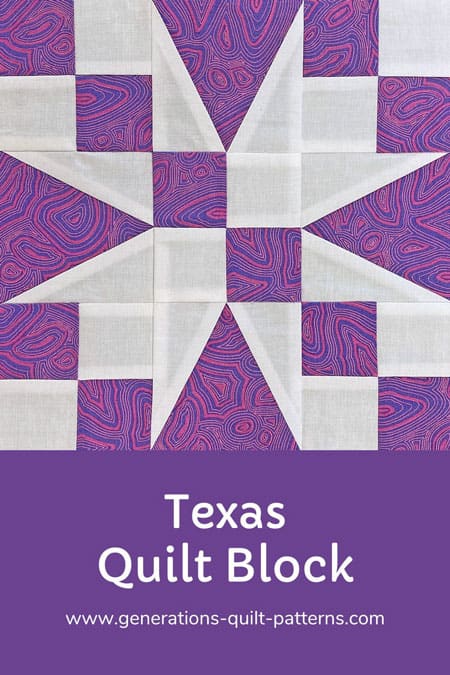 Pin the Texas quilt block tutorial Pin the Texas quilt block tutorial