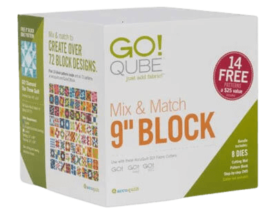 Accuquilt Go! Qube Mix & Match Dies, 9" block