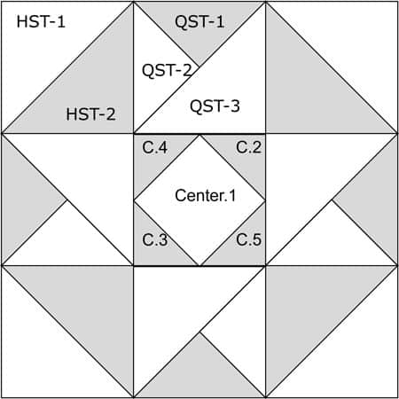 Air Castle quilt block design