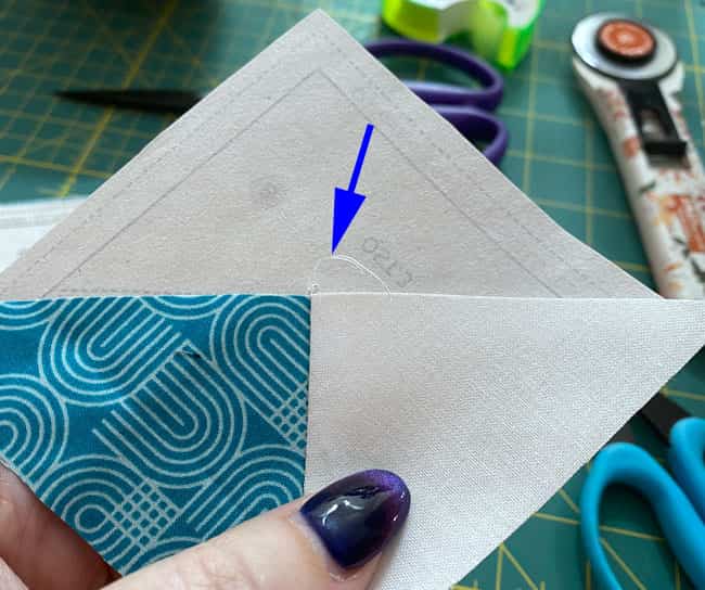 Check the accuracy of the SA and trim away the thread tail