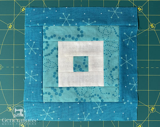 Our finished Amish Squares sample