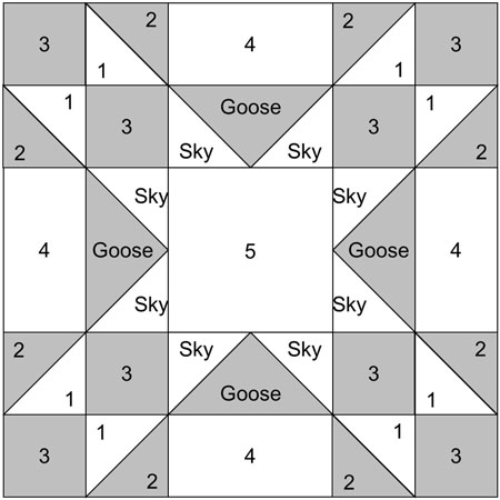 Amish Star patchwork design