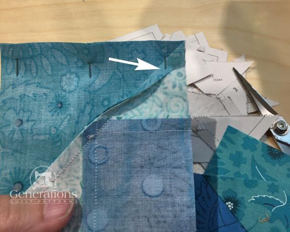 Pinning so the seams of the HST nest