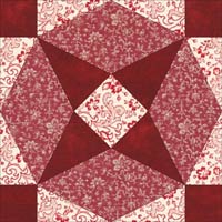 Arrowhead quilt block design, Variation 2 Arrowhead quilt block design, Variation 2