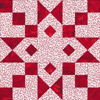 Arrowhead quilt block design Arrowhead quilt block design