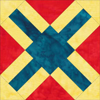 At the Depot quilt block