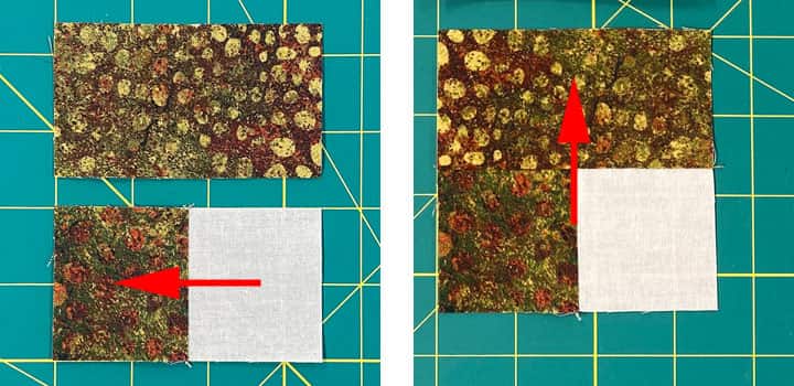 Stitch a #1 to a #2, pressing the SA, then sew to a #3 Stitch a #1 to a #2, pressing the SA, then sew to a #3