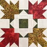 Autumn Leaves quilt block tutorial in four sizes