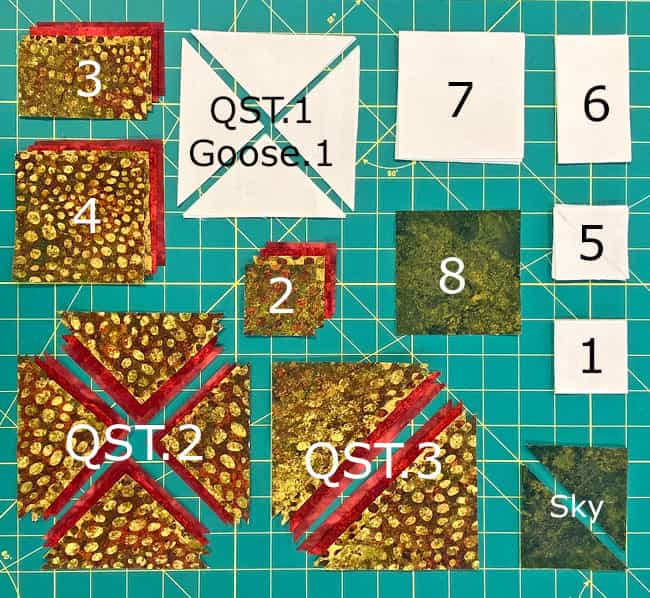 The patched after cutting and subcutting The patched after cutting and subcutting