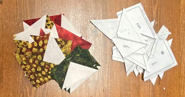 The trimmed FGs and QSTs after removing the paper. The trimmed FGs and QSTs after removing the paper.